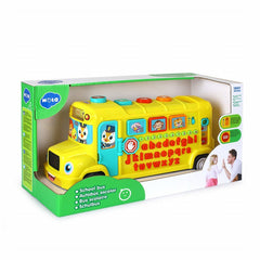 Autobuz scolar educativ cu sunete si lumini, Jucarii Bebe - Publisol.ro