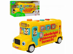 Autobuz scolar educativ cu sunete si lumini, Jucarii Bebe - Publisol.ro