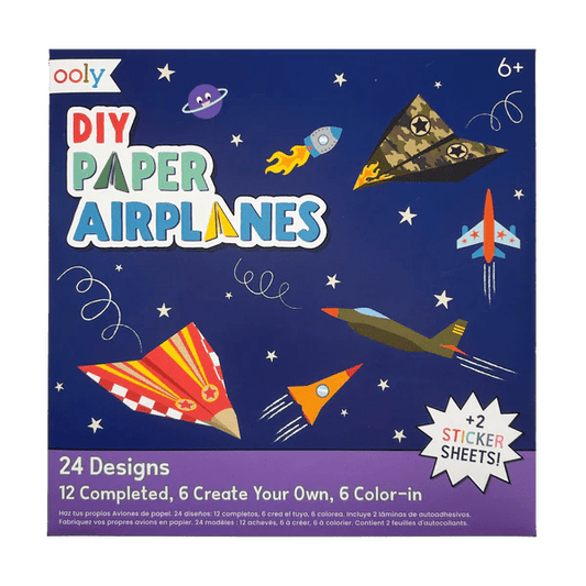 Avioane de hartie - 24 modele, set creativ DIY - Ooly - Publisol.ro