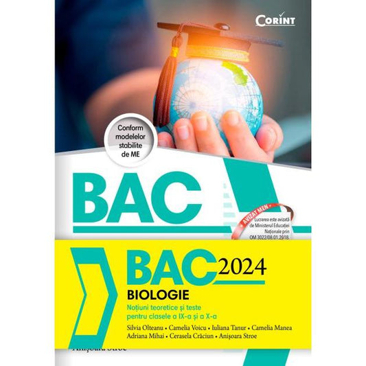 Bacalaureat 2024 - Biologie. Noțiuni teoretice și teste pentru clasele a IX-a și a X-a - Publisol.ro
