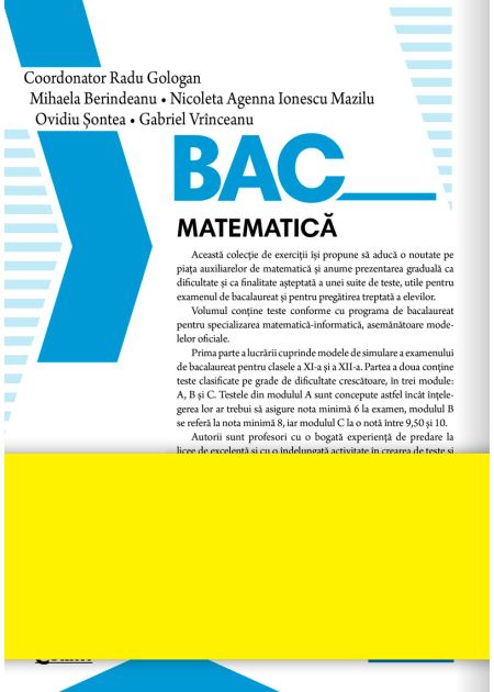 Bacalaureat 2024 - Matematică - Publisol.ro