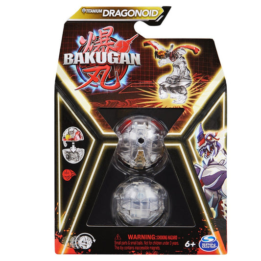 Bakugan pachet de baza titanium Dragonoid alb - Publisol.ro
