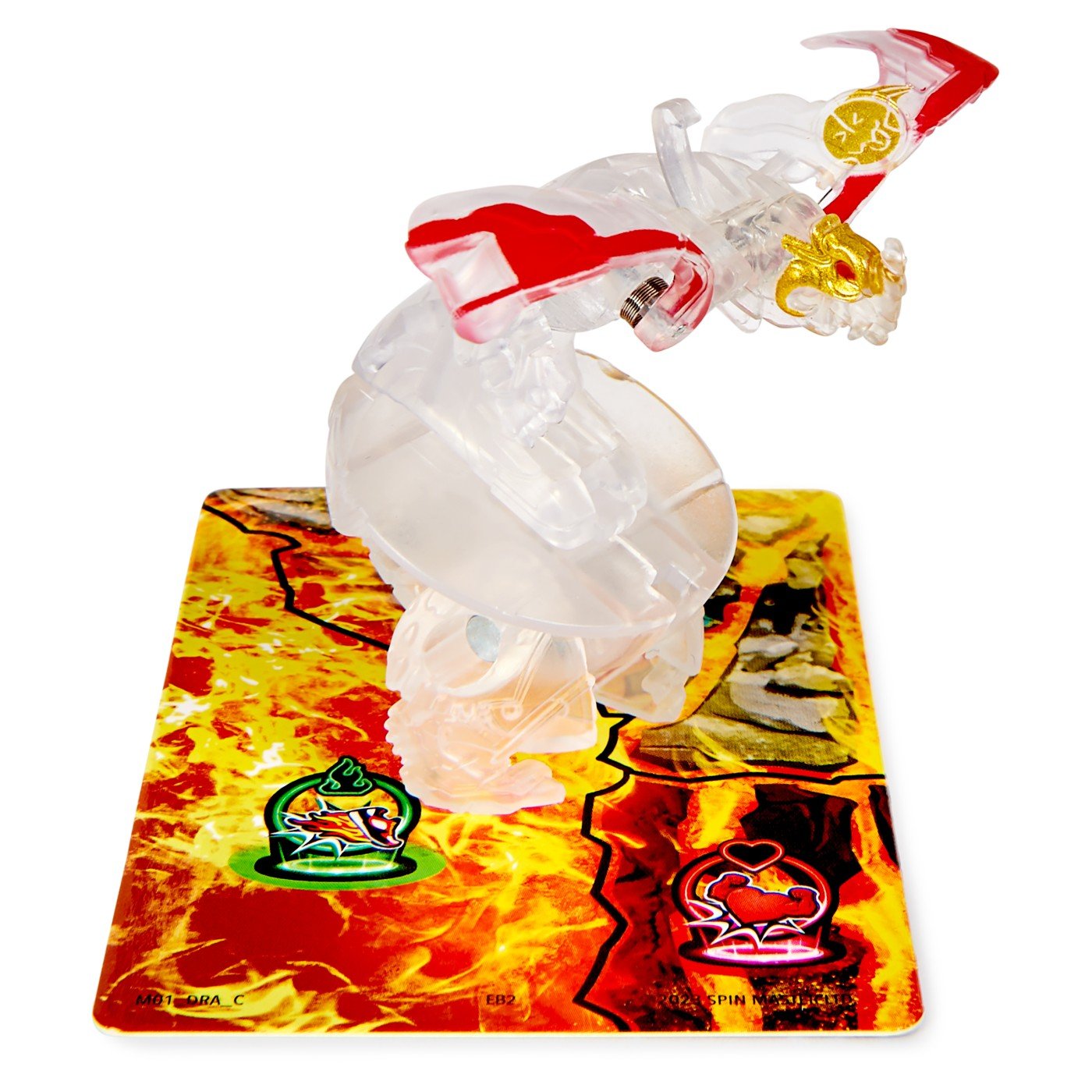 Bakugan pachet de baza titanium Dragonoid alb - Publisol.ro
