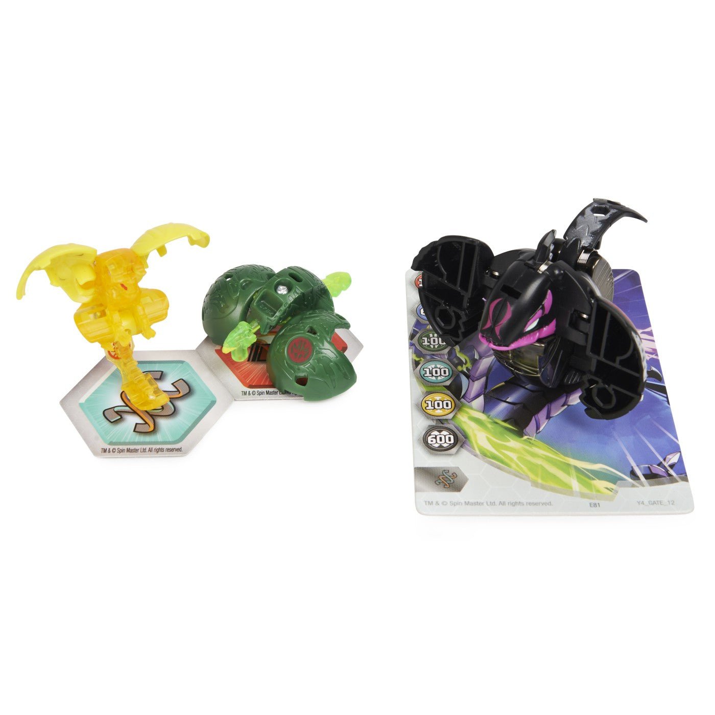 Bakugan platinum powerup s4 warrior whale nano fury si nano sledge, Spin Master - Publisol.ro