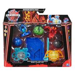 Bakugan set de lupta nillious, mantid, bruiser, octogan si trox, Spin Master - Publisol.ro