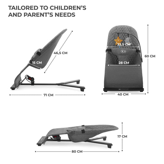 Balansoar Kinderkraft mimi, grey - Publisol.ro