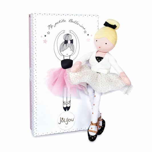Balerina Anais, 35 cm, material textil, alb - Jolijou - Publisol.ro