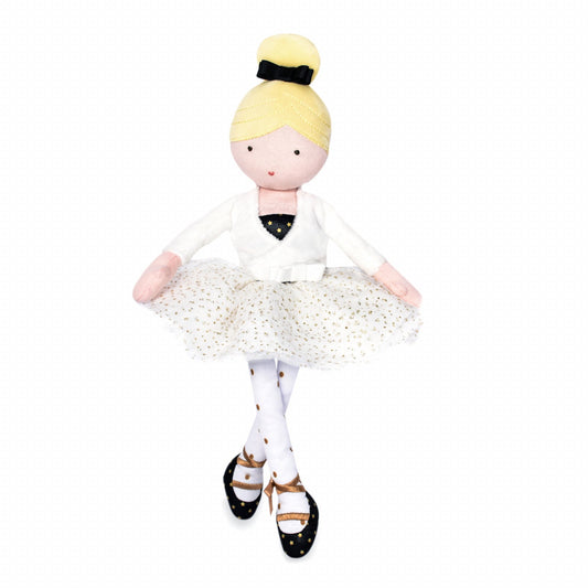 Balerina Anais, 35 cm, material textil, alb - Jolijou - Publisol.ro