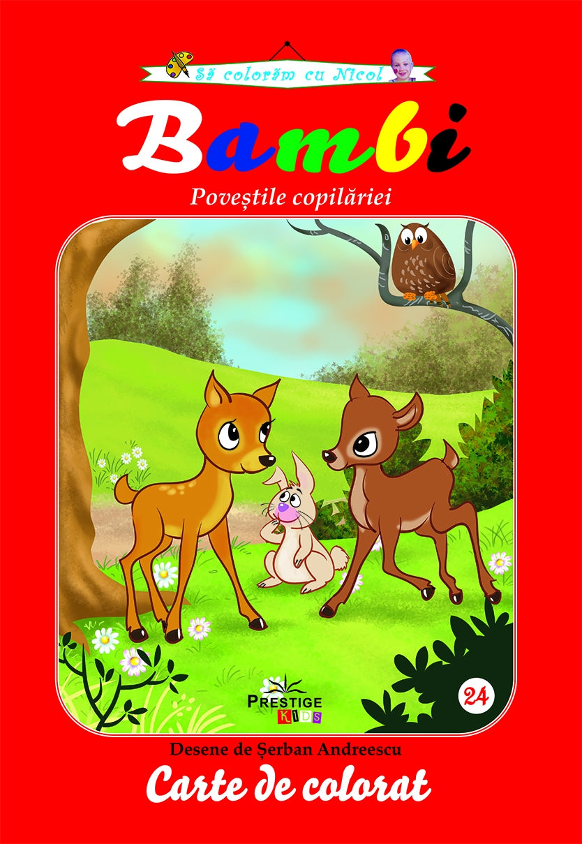 Bambi. Carte de colorat, de Prestige