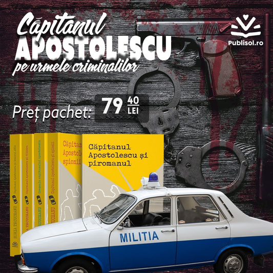 capitanul apostolescu pe urmele criminalilor pachet 5 carti