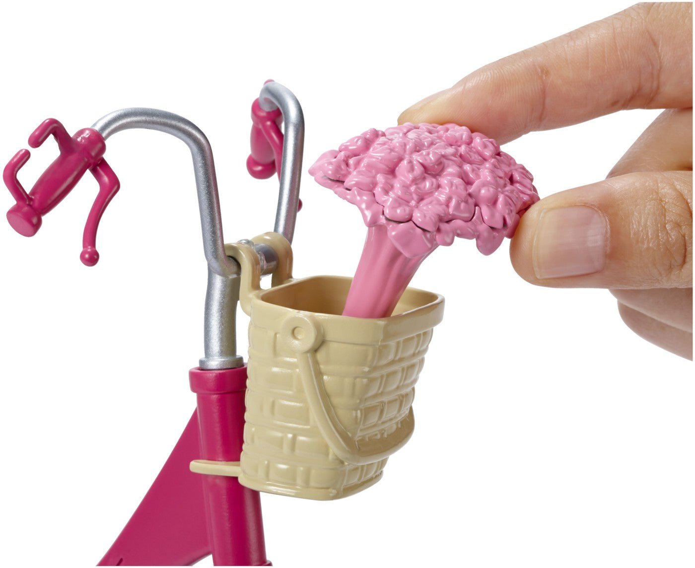 Barbie bicicleta roz lui Barbie - Publisol.ro