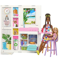 Barbie casa de papusi Barbie cu 4 zone pliabila - Publisol.ro