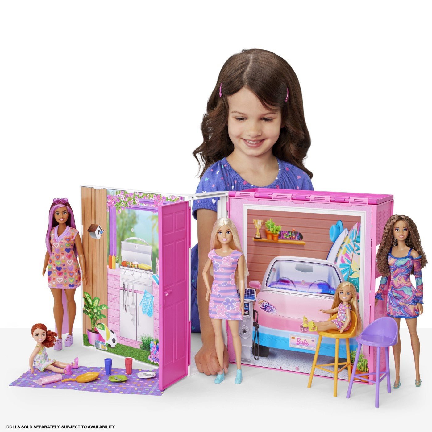 Barbie casa de papusi Barbie cu 4 zone pliabila - Publisol.ro