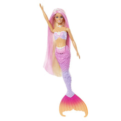 Barbie color change papusa sirena cu par roz, Mattel - Publisol.ro