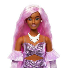 Barbie deluxe style papusa Barbie cu par mov - Publisol.ro