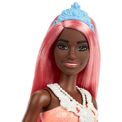 Barbie dreamtopia papusa printesa cu par corai, Mattel - Publisol.ro