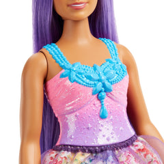 Barbie dreamtopia papusa printesa cu par mov, Mattel - Publisol.ro
