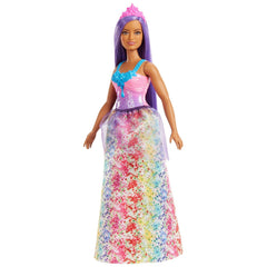 Barbie dreamtopia papusa printesa cu par mov, Mattel - Publisol.ro