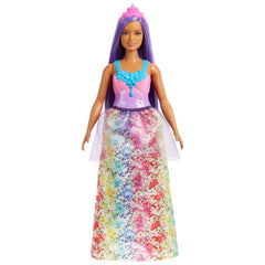 Barbie dreamtopia papusa printesa cu par mov, Mattel - Publisol.ro