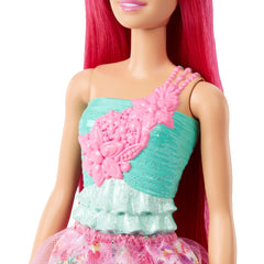 Barbie dreamtopia papusa printesa cu par roz, Mattel - Publisol.ro