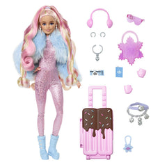 Barbie extra fly papusa barbie blonda la munte, Mattel - Publisol.ro