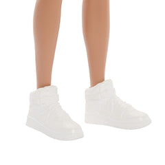 Barbie papusa baiat fashionistas brunet cu barba si tricou cu gluga, Mattel - Publisol.ro