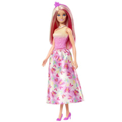 Barbie papusa barbie cu parul blond si roz, Mattel - Publisol.ro