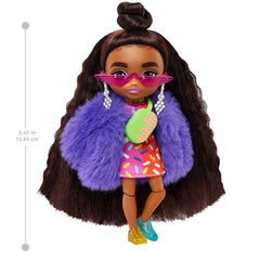 Barbie papusa barbie extra mini bruneta, Mattel - Publisol.ro