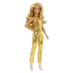 Barbie papusa barbie fashionistas blonda cu salopeta aurie, Mattel - Publisol.ro