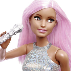 Barbie papusa barbie you can be set barbie star pop si microfon, Mattel - Publisol.ro