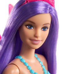 Barbie papusa barbie zana cu par mov, Mattel - Publisol.ro