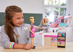 Barbie set cafenea cu 20 de accesorii, Mattel - Publisol.ro