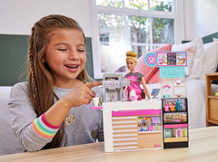 Barbie set cafenea cu 20 de accesorii, Mattel - Publisol.ro