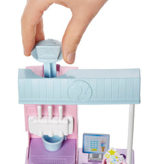 Barbie set de joaca magazinul de inghetata, Mattel - Publisol.ro