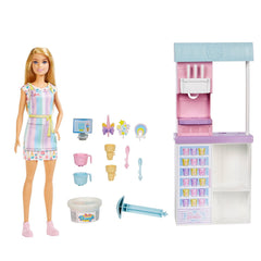 Barbie set de joaca magazinul de inghetata, Mattel - Publisol.ro