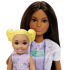 Barbie set de joaca papusa Barbie bruneta face cariera stomatolog - Publisol.ro
