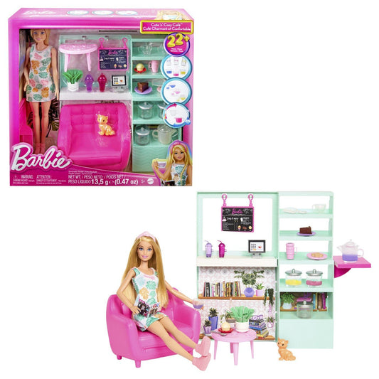 Barbie set papusa barbie si ceainarie, Mattel - Publisol.ro