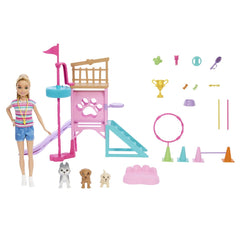 Barbie si stacie papusa stacie dresoare de catei, Mattel - Publisol.ro