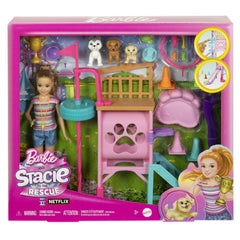 Barbie si stacie papusa stacie dresoare de catei, Mattel - Publisol.ro
