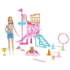 Barbie si stacie papusa stacie dresoare de catei, Mattel - Publisol.ro