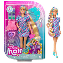 Barbie totally hair papusa barbie blonda, Mattel - Publisol.ro
