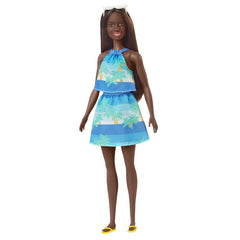 Barbie travel papusa barbie aniversare 50 de ani malibu bruneta, Mattel - Publisol.ro