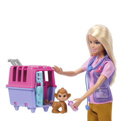 Barbie you can be set papusa cu doua animalute din jungla, Mattel - Publisol.ro
