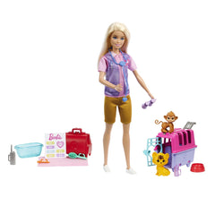 Barbie you can be set papusa cu doua animalute din jungla, Mattel - Publisol.ro