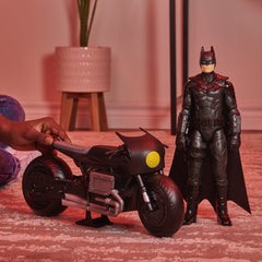 Batman film motocicleta lui batman si figurina batman 30cm, Spin Master - Publisol.ro