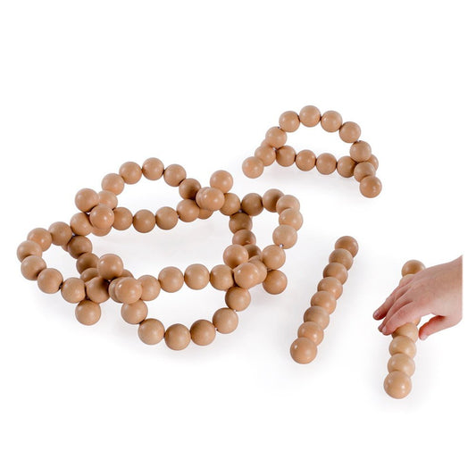 BendiBeads Natural, margele flexibile, Guidecraft - Publisol.ro