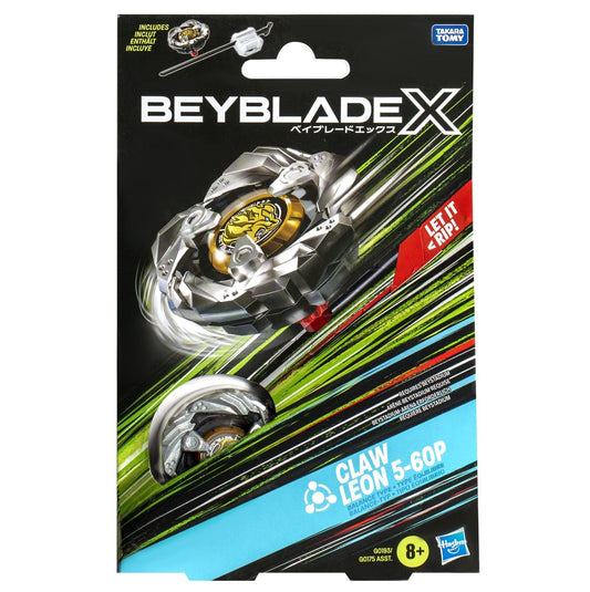 Beyblade x let it rip set lansator si roata claw leon 5 - 60p - Publisol.ro