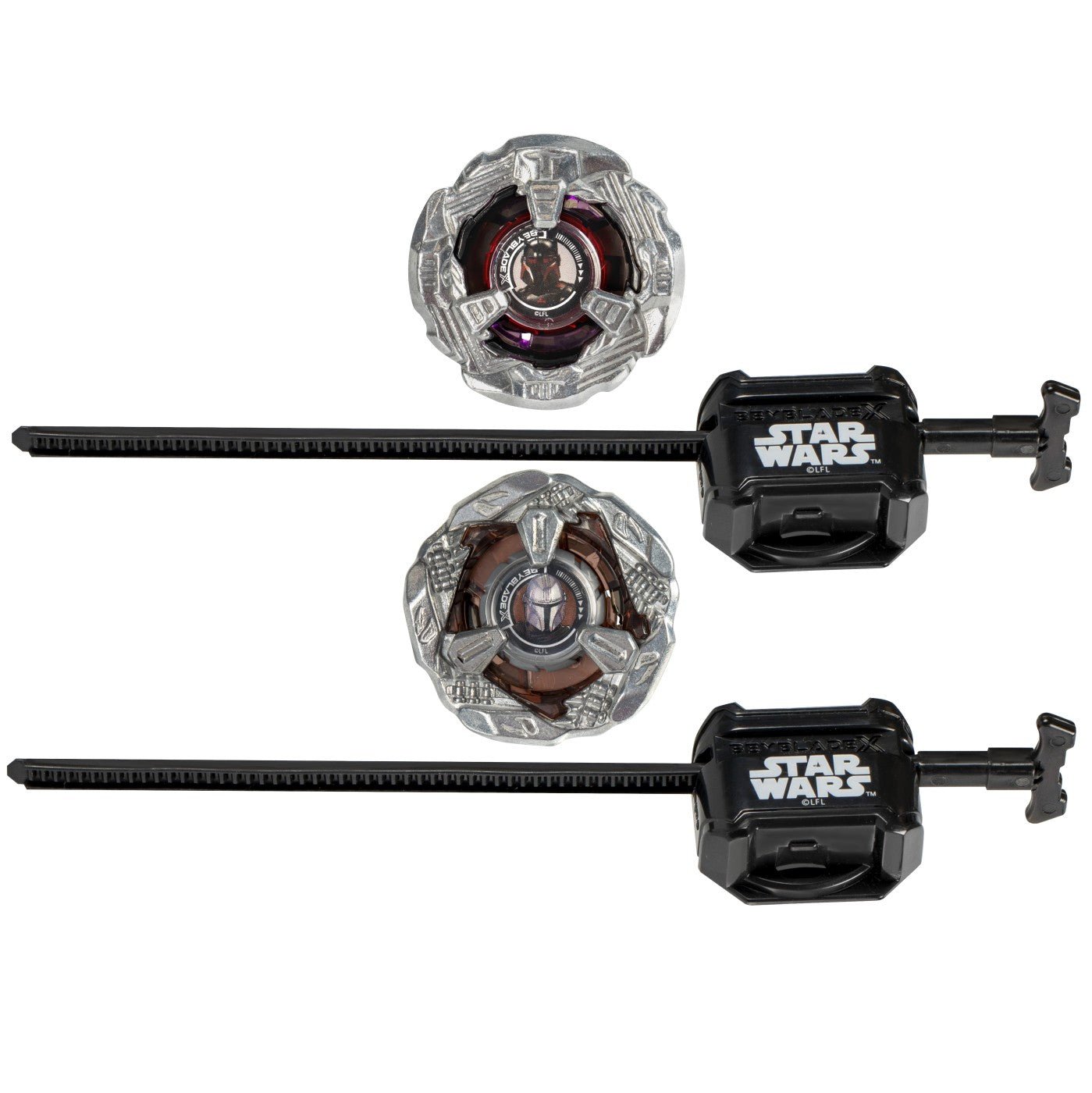 Beyblade x star wars pachet duo the mandalorian 3-60f si moff gideon 3-80n, Hasbro - Publisol.ro