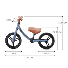 Bicicleta fara pedale, kinderkraft - 2way next, portocaliu, 12inch, blue sky, Kinderkraft - Publisol.ro