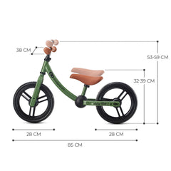 Bicicleta fara pedale, kinderkraft - 2way next, portocaliu, 12inch, light green, Kinderkraft - Publisol.ro